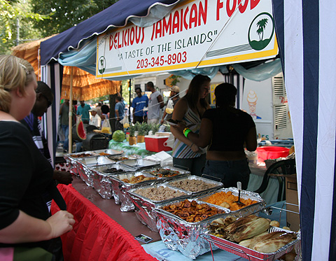 ジャマイカ料理：ウエスト・インディアン・パレード屋台
