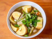 炒り鶏と伊達巻野菜スープ